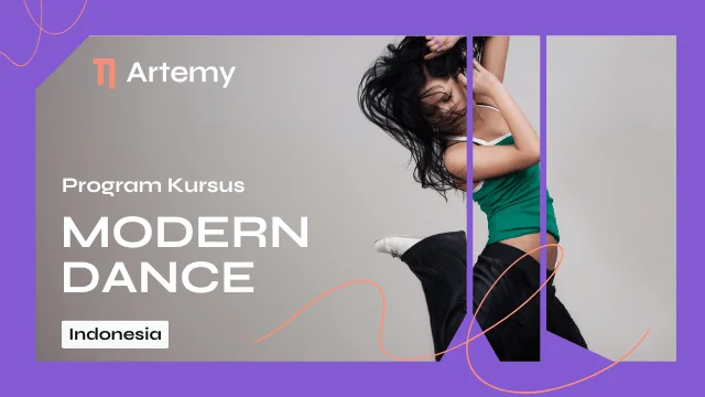 Penari modern dance Artemy berlatih koreografi K-pop cover bersama tutor privat di studio dengan cermin dinding